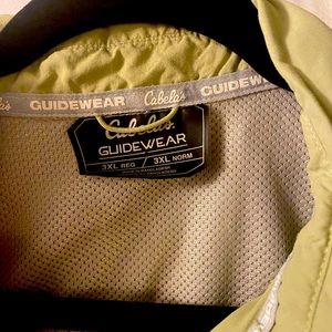Cabelas Guidewear 3XL long sleeve fishing shirt green
